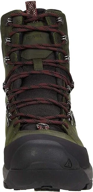 KEEN Revel IV High Polar Men's Shoes Magnet/Red Carpet : 9.5 D - Medium, Textile/Leather - Image 5