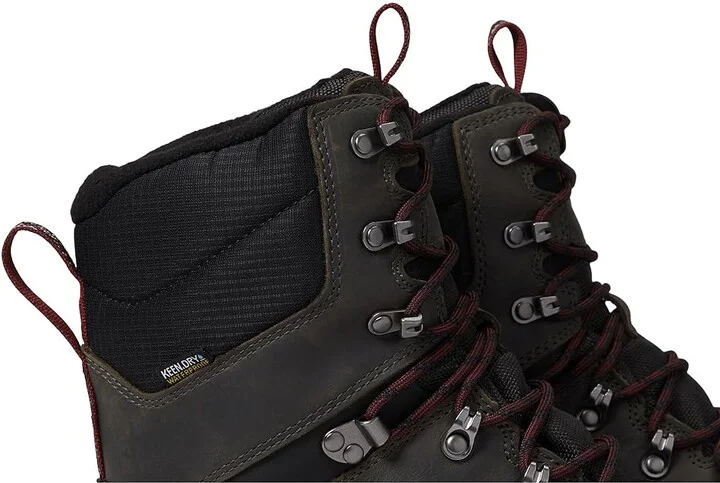 KEEN Revel IV High Polar Men's Shoes Magnet/Red Carpet : 9.5 D - Medium, Textile/Leather - Image 7