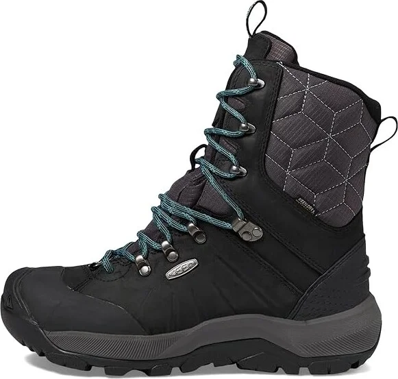 KEEN Revel IV High Polar Women's Shoes Raven/North Atlantic : 9.5 B - Medium, Textile/Leather - Image 6