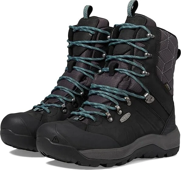 KEEN Revel IV High Polar Women's Shoes Raven/North Atlantic : 9.5 B - Medium, Textile/Leather