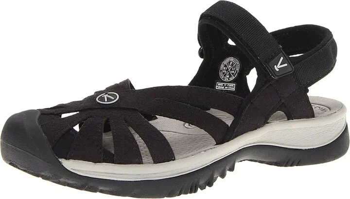 KEEN Rose Sandal Women's Shoes Black/Neutral Gray : 9.5 B - Medium, Textile - Image 2