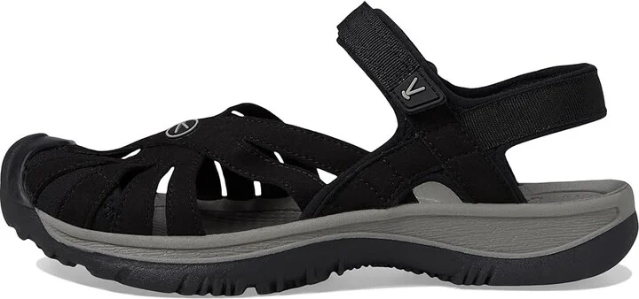 KEEN Rose Sandal Women's Shoes Black/Neutral Gray : 9.5 B - Medium, Textile - Image 7