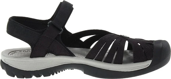 KEEN Rose Sandal Women's Shoes Black/Neutral Gray : 9.5 B - Medium, Textile - Image 8