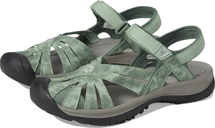 KEEN Rose Sandal Women's Shoes Granite Green/Drizzle : 5 B - Medium, Textile