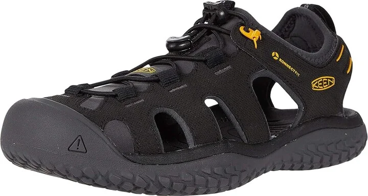 KEEN Solr Sandal Men's Shoes Black/Gold : 9.5 D - Medium - Image 2