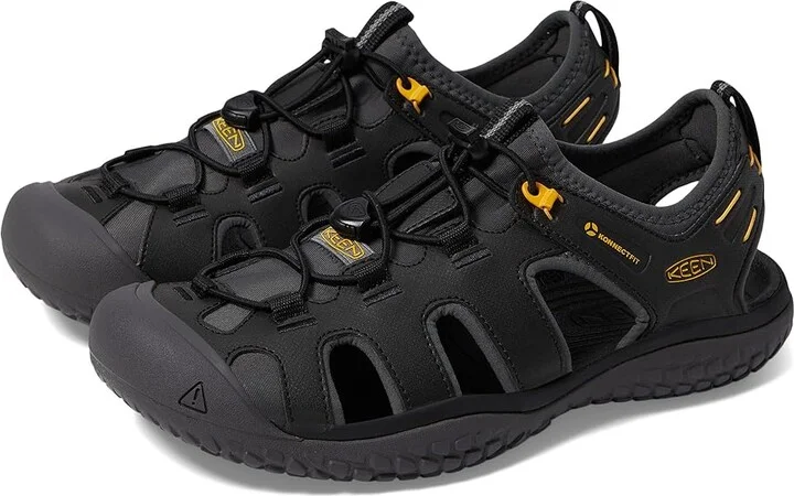 KEEN Solr Sandal Men's Shoes Black/Gold : 9.5 D - Medium