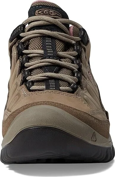 KEEN Targhee 4 Low Height Durable Comfortable Waterproof Women's Climbing Shoes Brindle/Nostalgia Rose : 10 B - Medium, Rubber/Synthetic - Image 5