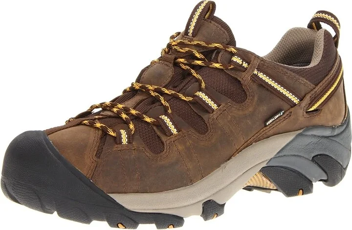 KEEN Targhee II Men's Waterproof Boots Cascade Brown/Golden Yellow : 7 D - Medium, Leather/Synthetic - Image 2