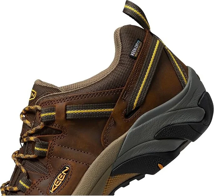 KEEN Targhee II Men's Waterproof Boots Cascade Brown/Golden Yellow : 7 D - Medium, Leather/Synthetic - Image 5