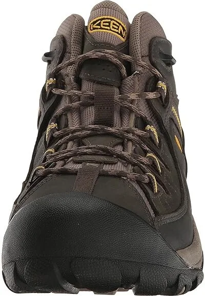 KEEN Targhee II Mid Men's Waterproof Boots Black Olive/Yellow : 17 D - Medium, Leather/Synthetic - Image 6