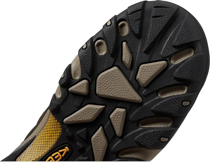 KEEN Targhee II Mid Men's Waterproof Boots Black Olive/Yellow : 17 D - Medium, Leather/Synthetic - Image 8