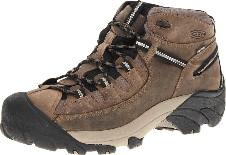KEEN Targhee II Mid Men's Waterproof Boots Shitake/Brindle : 7 D - Medium, Leather/Synthetic - Image 2