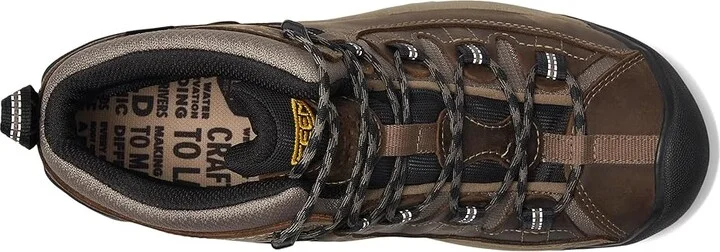 KEEN Targhee II Mid Men's Waterproof Boots Shitake/Brindle : 7 D - Medium, Leather/Synthetic - Image 3