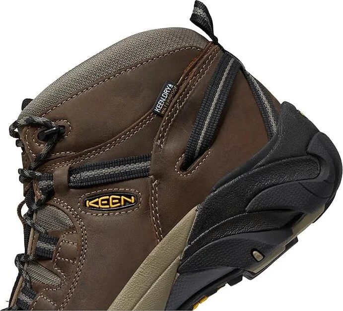 KEEN Targhee II Mid Men's Waterproof Boots Shitake/Brindle : 7 D - Medium, Leather/Synthetic - Image 5