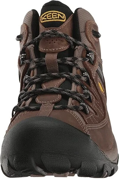 KEEN Targhee II Mid Men's Waterproof Boots Shitake/Brindle : 7 D - Medium, Leather/Synthetic - Image 6