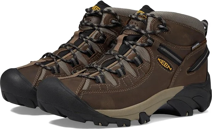 KEEN Targhee II Mid Men's Waterproof Boots Shitake/Brindle : 7 D - Medium, Leather/Synthetic