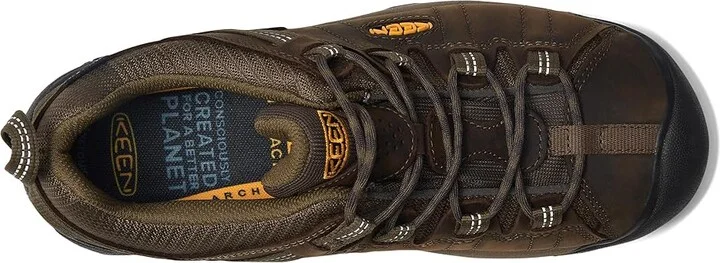 KEEN Targhee II Waterproof Men's Shoes Canteen/Dark Olive : 7.5 D - Medium, Suede - Image 2