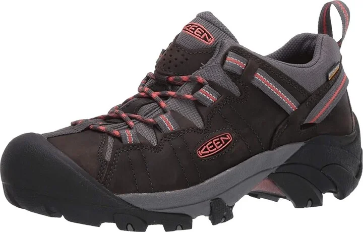 KEEN Targhee II Waterproof Women's Waterproof Boots Magnet/Coral : 9.5 B - Medium, Suede - Image 2