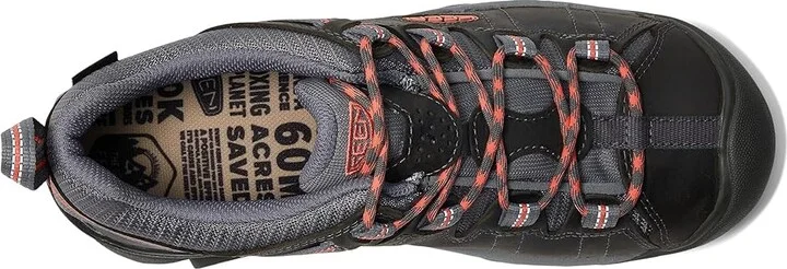 KEEN Targhee II Waterproof Women's Waterproof Boots Magnet/Coral : 9.5 B - Medium, Suede - Image 3