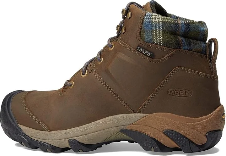KEEN Targhee II Winter Boot Waterproof Men's Waterproof Boots Canteen/Green Plaid : 11 D - Medium, Leather/Textile - Image 5