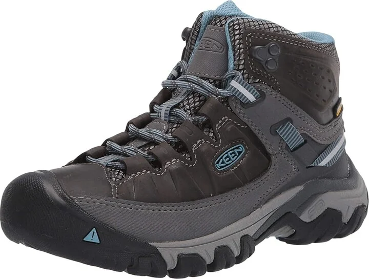 KEEN Targhee III Mid Waterproof Women's Shoes Magnet/Atlantic Blue : 10 B - Medium, Textile/Leather - Image 2