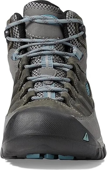 KEEN Targhee III Mid Waterproof Women's Shoes Magnet/Atlantic Blue : 10 B - Medium, Textile/Leather - Image 4