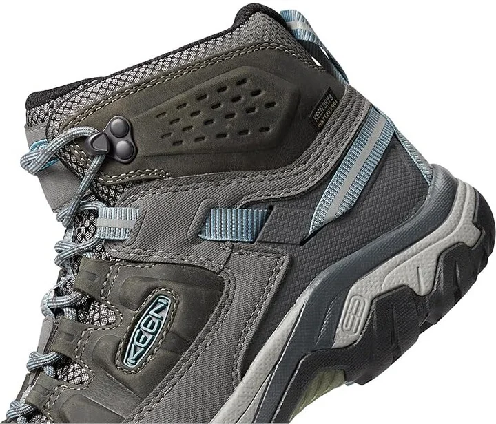 KEEN Targhee III Mid Waterproof Women's Shoes Magnet/Atlantic Blue : 10 B - Medium, Textile/Leather - Image 5