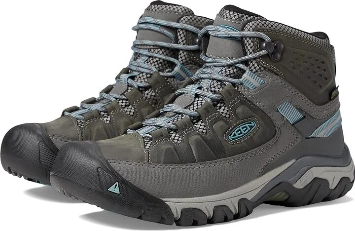 KEEN Targhee III Mid Waterproof Women's Shoes Magnet/Atlantic Blue : 10 B - Medium, Textile/Leather