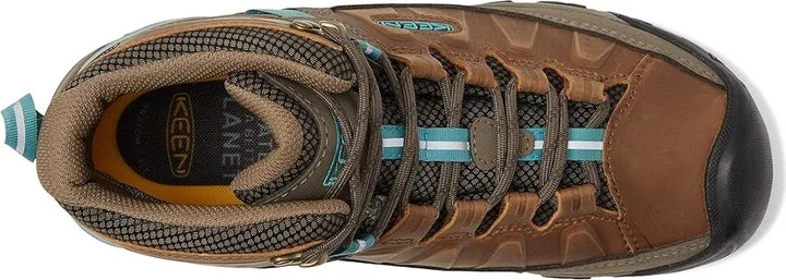 KEEN Targhee III Mid WP Women's Shoes Toasted Coconut/Porcelain : 8.5 B - Medium, Leather/Synthetic - Image 2