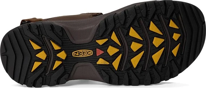 KEEN Targhee III Open Toe Sandal Men's Shoes Bison/Mulch : 9.5 D - Medium, Synthetic - Image 4