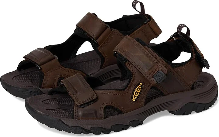 KEEN Targhee III Open Toe Sandal Men's Shoes Bison/Mulch : 9.5 D - Medium, Synthetic