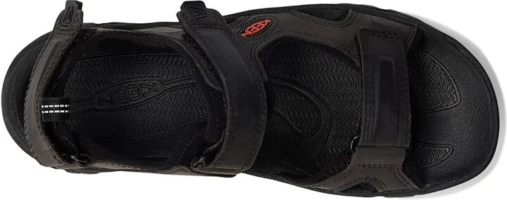 KEEN Targhee III Open Toe Sandal Men's Shoes Grey/Black : 9.5 D - Medium, Synthetic - Image 3