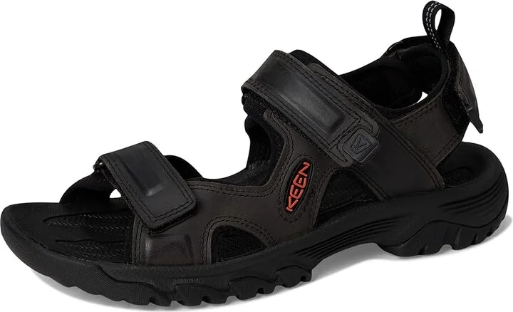 KEEN Targhee III Open Toe Sandal Men's Shoes Grey/Black : 9.5 D - Medium, Synthetic - Image 6