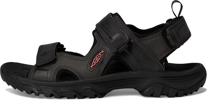 KEEN Targhee III Open Toe Sandal Men's Shoes Grey/Black : 9.5 D - Medium, Synthetic - Image 7