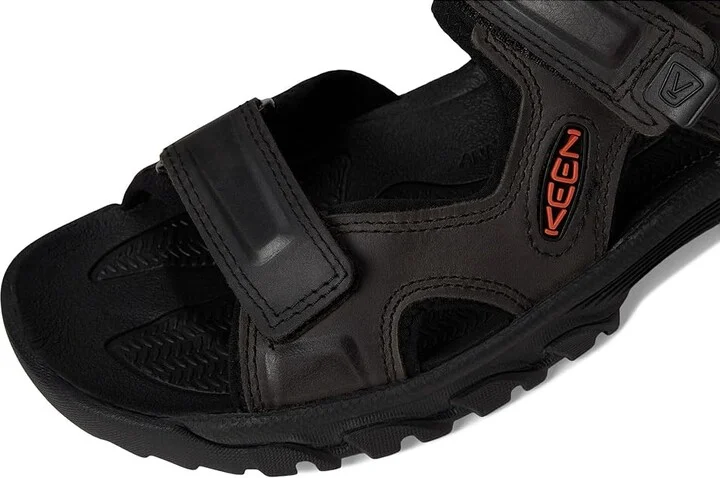 KEEN Targhee III Open Toe Sandal Men's Shoes Grey/Black : 9.5 D - Medium, Synthetic - Image 8