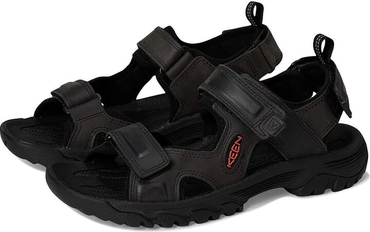 KEEN Targhee III Open Toe Sandal Men's Shoes Grey/Black : 9.5 D - Medium, Synthetic