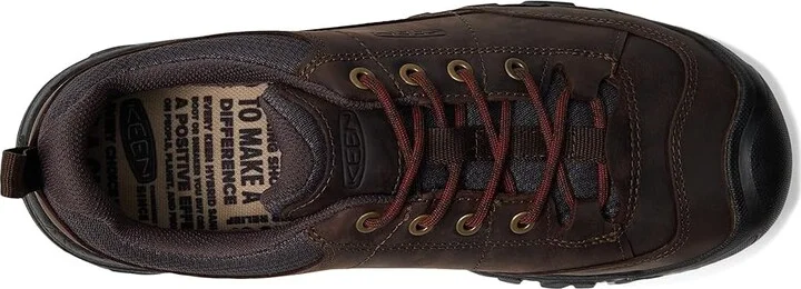 KEEN Targhee III Oxford Men's Shoes Dark Earth/Mulch : 9.5 E - Wide, Leather - Image 3