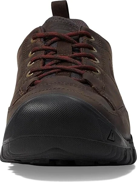 KEEN Targhee III Oxford Men's Shoes Dark Earth/Mulch : 9.5 E - Wide, Leather - Image 4