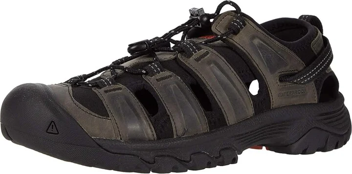 KEEN Targhee III Sandal Men's Shoes Grey/Black : 9.5 D - Medium, Textile/Leather - Image 2