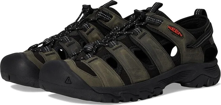 KEEN Targhee III Sandal Men's Shoes Grey/Black : 9.5 D - Medium, Textile/Leather