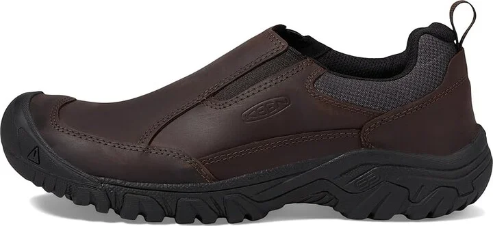 KEEN Targhee III Slip-On Men's Shoes Dark Earth/Mulch : 9.5 EE - Wide, Leather - Image 7
