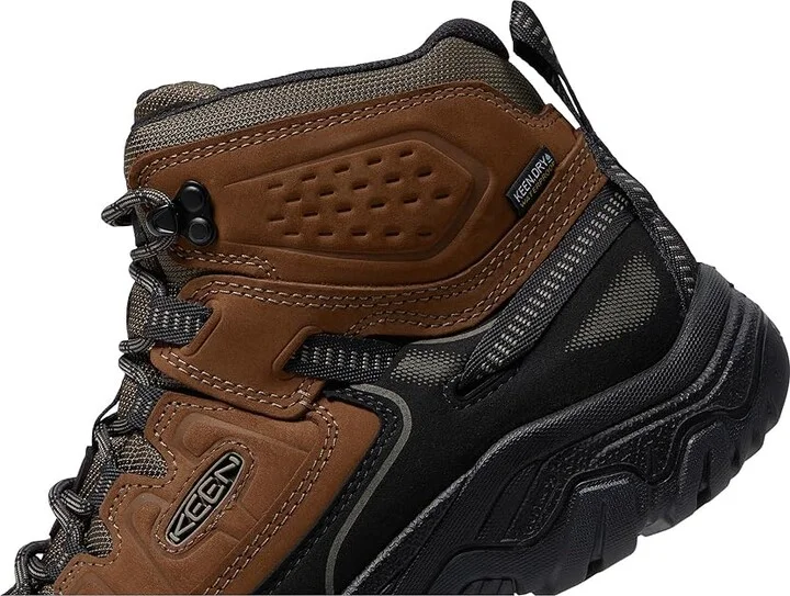 KEEN Targhee IV Mid WP Men's Climbing Shoes Bison/Black : 8.5 D - Medium, Leather - Image 4