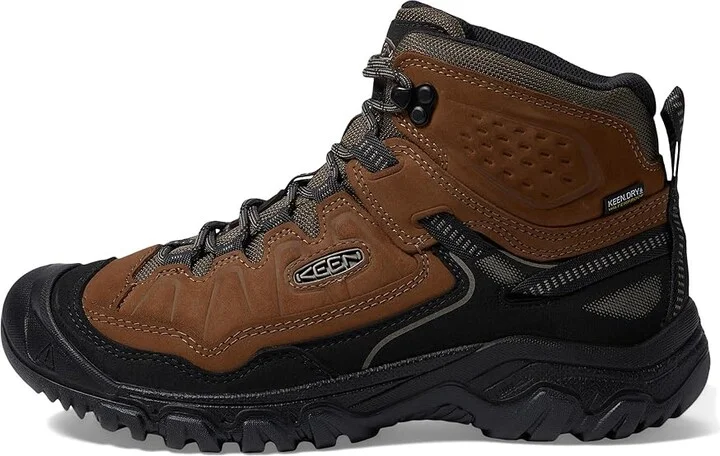 KEEN Targhee IV Mid WP Men's Climbing Shoes Bison/Black : 8.5 D - Medium, Leather - Image 6