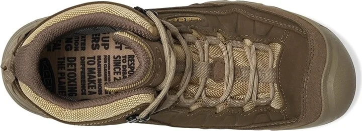 KEEN Targhee IV Mid WP Men's Climbing Shoes Canteen/Khaki : 9 D - Medium, Leather - Image 2