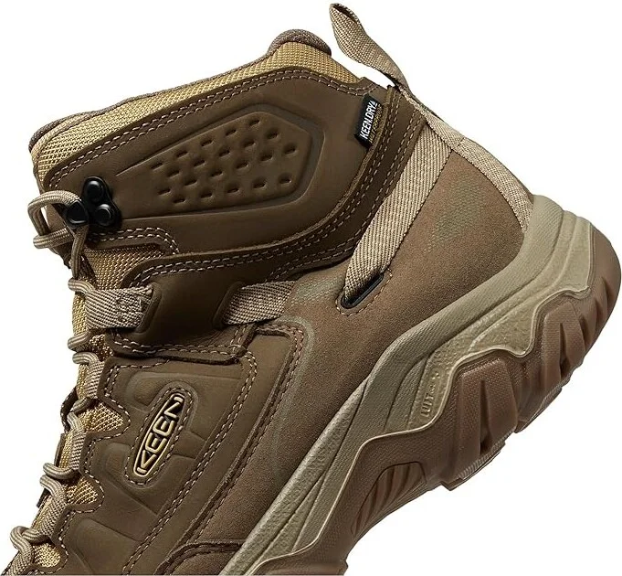 KEEN Targhee IV Mid WP Men's Climbing Shoes Canteen/Khaki : 9 D - Medium, Leather - Image 4