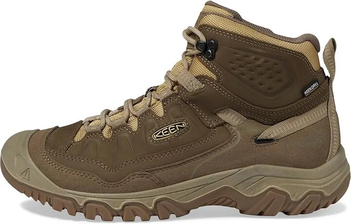 KEEN Targhee IV Mid WP Men's Climbing Shoes Canteen/Khaki : 9 D - Medium, Leather - Image 5