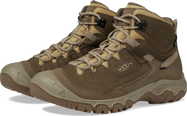 KEEN Targhee IV Mid WP Men's Climbing Shoes Canteen/Khaki : 9 D - Medium, Leather