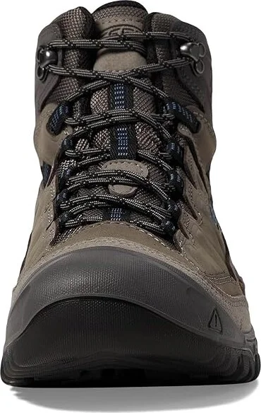 KEEN Targhee IV Mid WP Men's Climbing Shoes Steel Grey/Coronet Blue : 9 D - Medium, Leather - Image 3