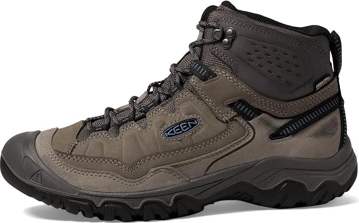 KEEN Targhee IV Mid WP Men's Climbing Shoes Steel Grey/Coronet Blue : 9 D - Medium, Leather - Image 5