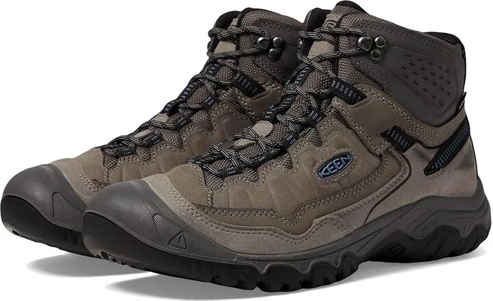 KEEN Targhee IV Mid WP Men's Climbing Shoes Steel Grey/Coronet Blue : 9 D - Medium, Leather